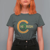 Chicago Irish Chirish T Shirt For Women Happy Saint Patrick's Day Lucky Shamrock