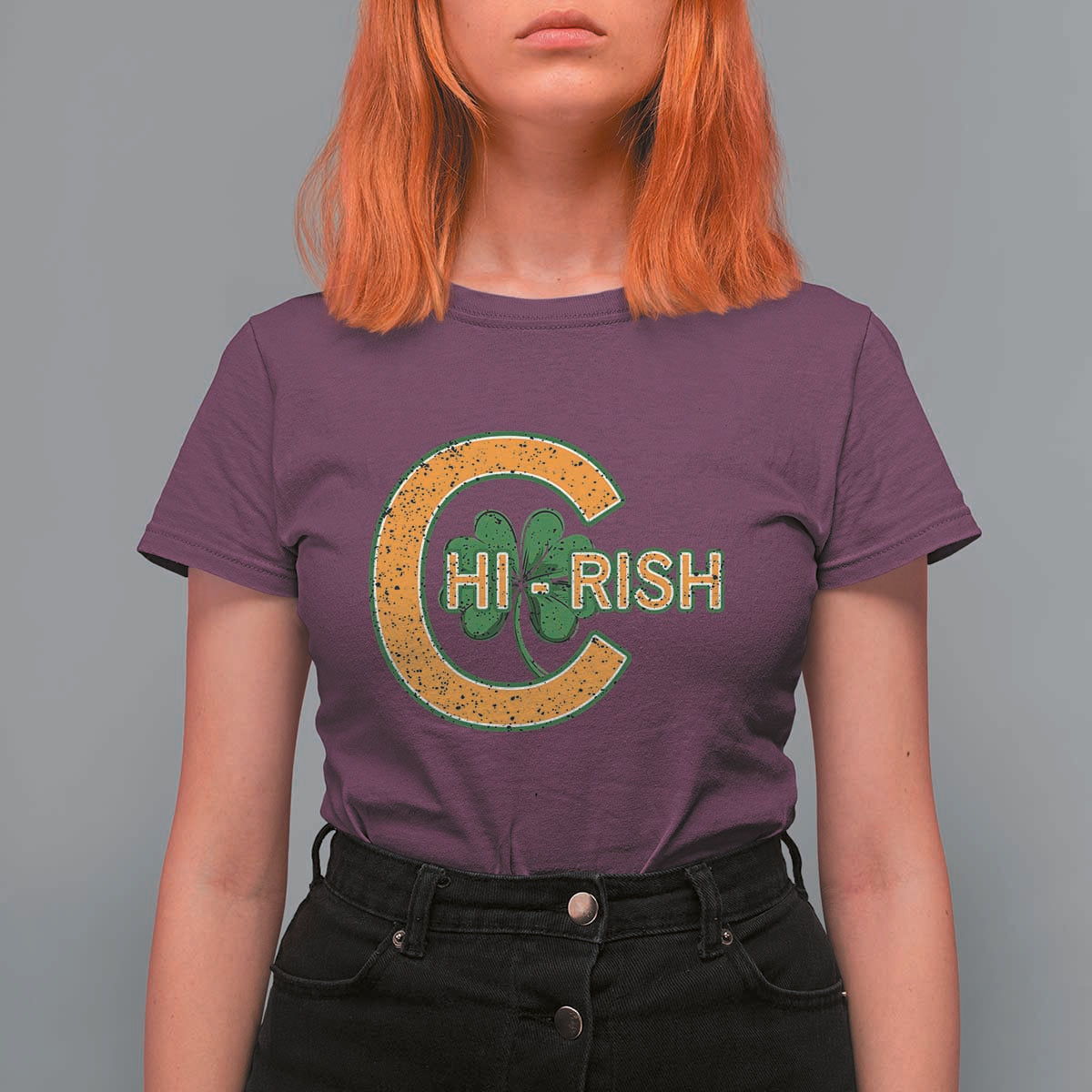 Chicago Irish Chirish T Shirt For Women Happy Saint Patrick's Day Lucky Shamrock
