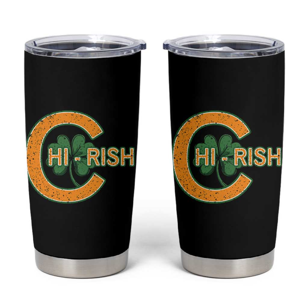 Chicago Irish Chirish Tumbler Cup Happy Saint Patrick's Day Lucky Shamrock