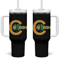Chicago Irish Chirish Tumbler With Handle Happy Saint Patrick's Day Lucky Shamrock