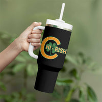 Chicago Irish Chirish Tumbler With Handle Happy Saint Patrick's Day Lucky Shamrock