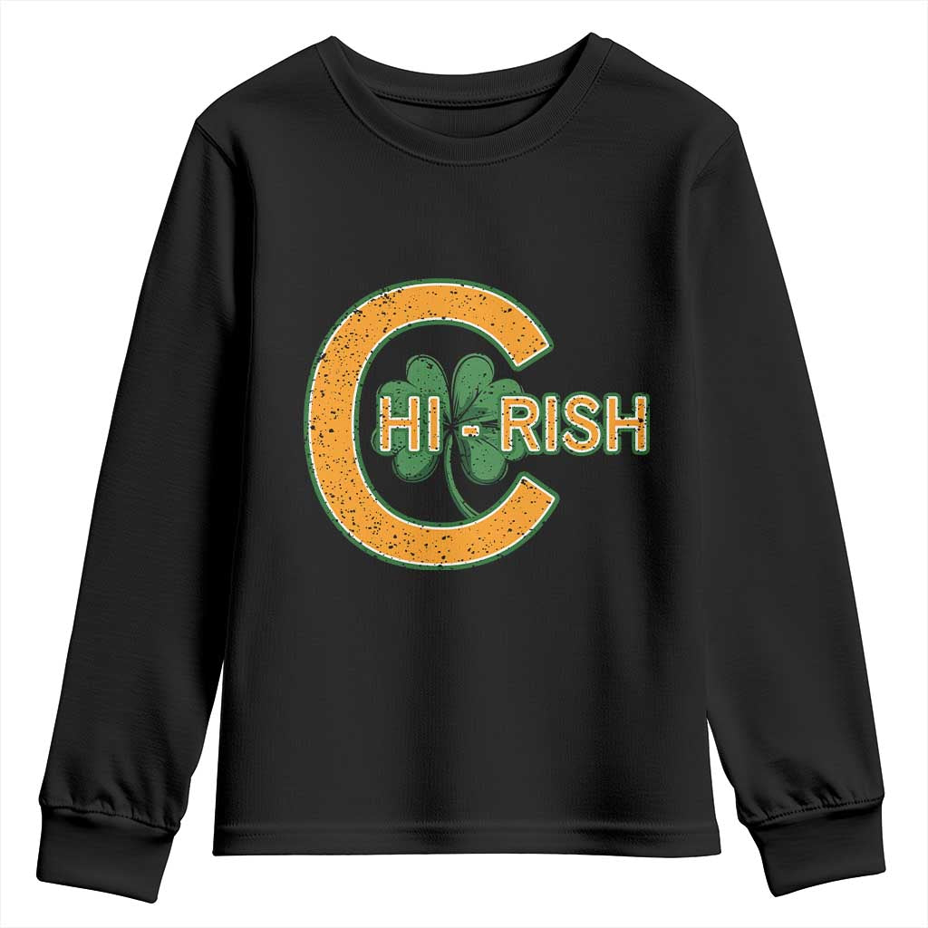 Chicago Irish Chirish Youth Sweatshirt Happy Saint Patrick's Day Lucky Shamrock