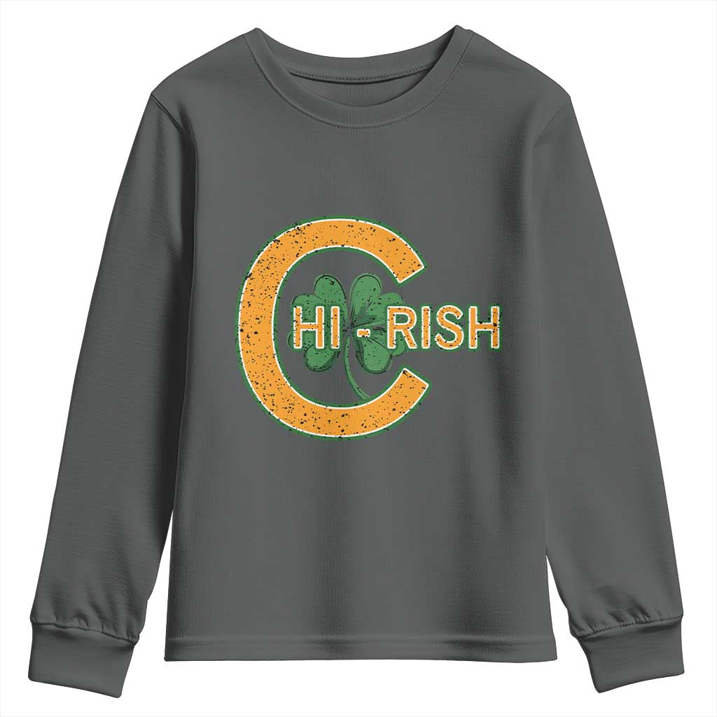 Chicago Irish Chirish Youth Sweatshirt Happy Saint Patrick's Day Lucky Shamrock