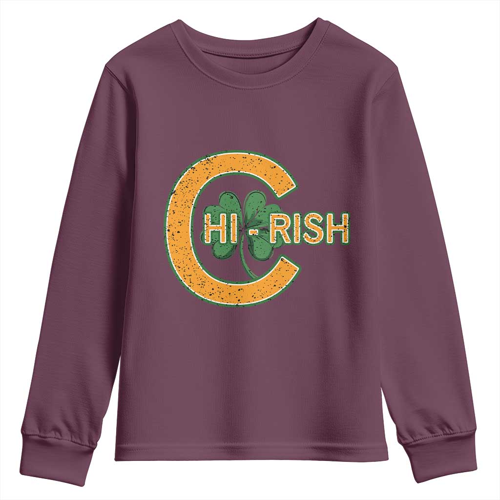 Chicago Irish Chirish Youth Sweatshirt Happy Saint Patrick's Day Lucky Shamrock