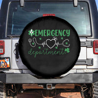 Funny St Patricks Day ER Nurse Spare Tire Cover Emergency Department Lucky Shamrocks