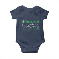 Funny St Patricks Day ER Nurse Baby Onesie Emergency Department Lucky Shamrocks