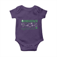 Funny St Patricks Day ER Nurse Baby Onesie Emergency Department Lucky Shamrocks