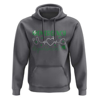 Funny St Patricks Day ER Nurse Hoodie Emergency Department Lucky Shamrocks