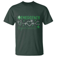 Funny St Patricks Day ER Nurse T Shirt Emergency Department Lucky Shamrocks