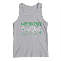 Funny St Patricks Day ER Nurse Tank Top Emergency Department Lucky Shamrocks