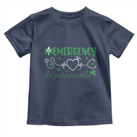 Funny St Patricks Day ER Nurse Toddler T Shirt Emergency Department Lucky Shamrocks