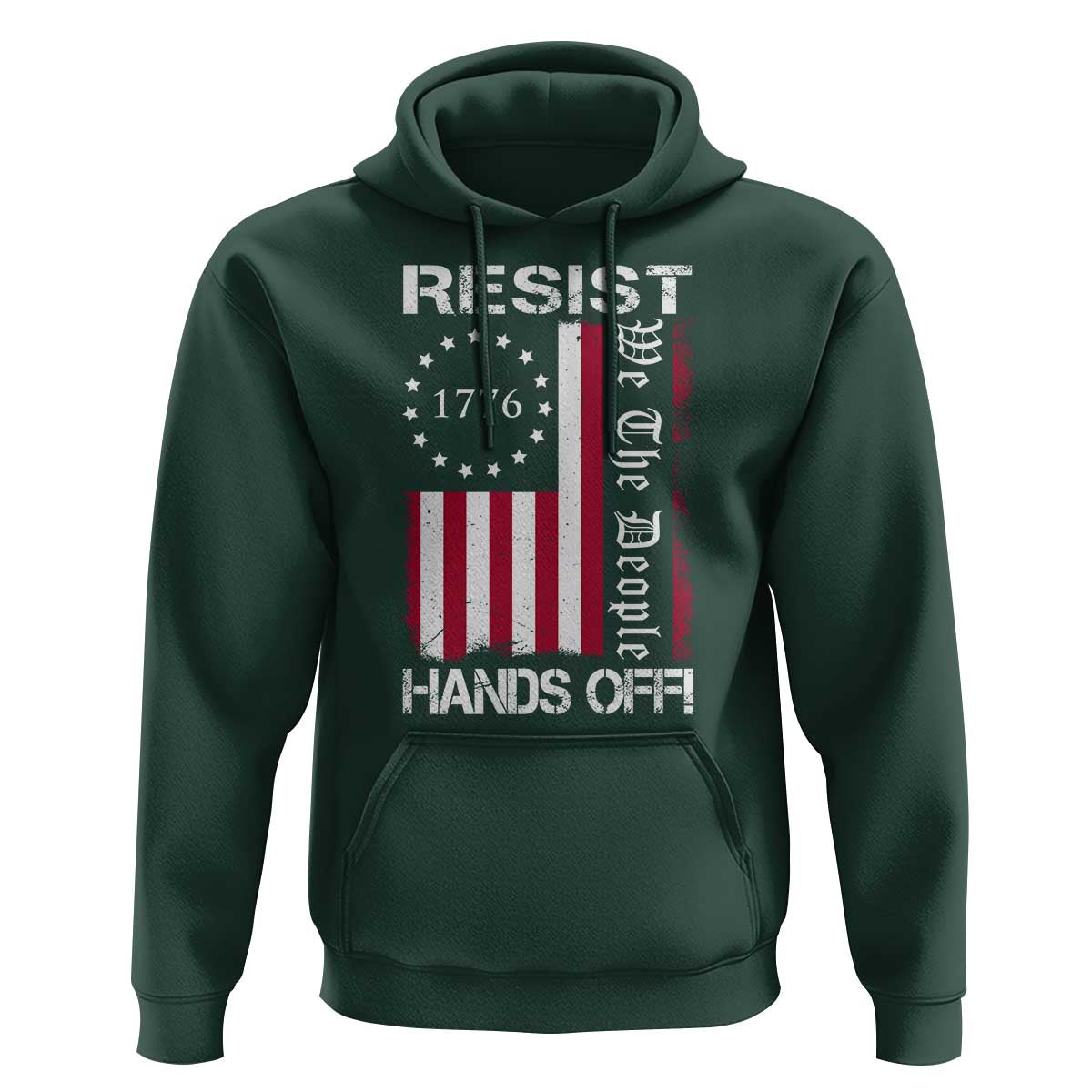Resist Hands Off Hoodie Vintage American Betsy Ross Flag We The People
