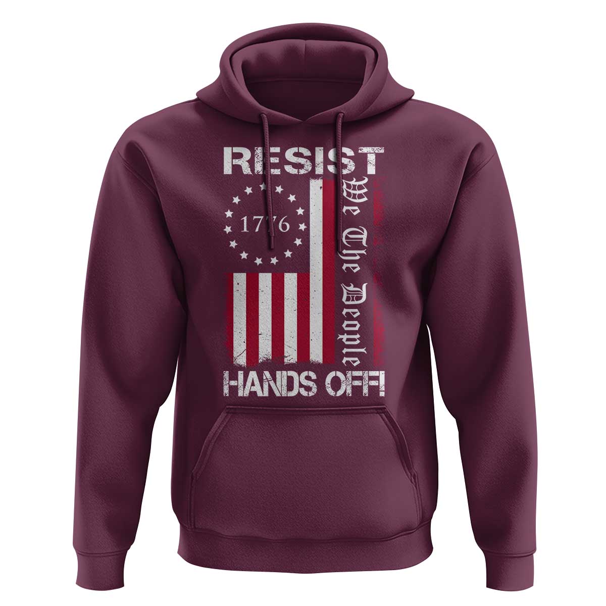 Resist Hands Off Hoodie Vintage American Betsy Ross Flag We The People