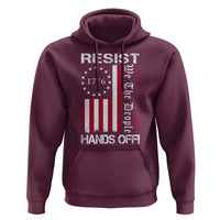 Resist Hands Off Hoodie Vintage American Betsy Ross Flag We The People