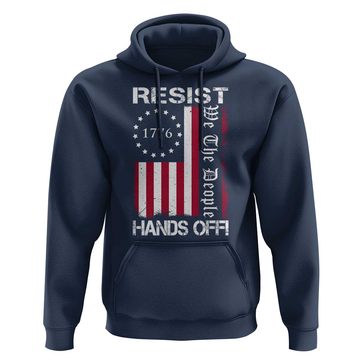 Resist Hands Off Hoodie Vintage American Betsy Ross Flag We The People