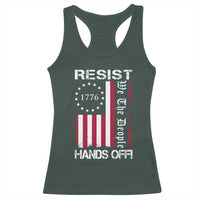 Resist Hands Off Racerback Tank Top Vintage American Betsy Ross Flag We The People