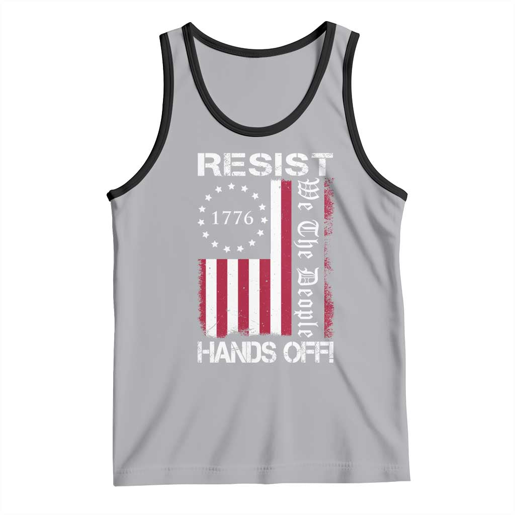 Resist Hands Off Tank Top Vintage American Betsy Ross Flag We The People