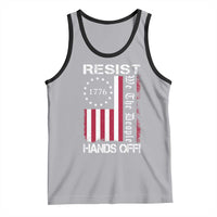Resist Hands Off Tank Top Vintage American Betsy Ross Flag We The People