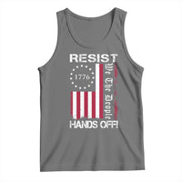 Resist Hands Off Tank Top Vintage American Betsy Ross Flag We The People