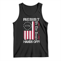 Resist Hands Off Tank Top Vintage American Betsy Ross Flag We The People