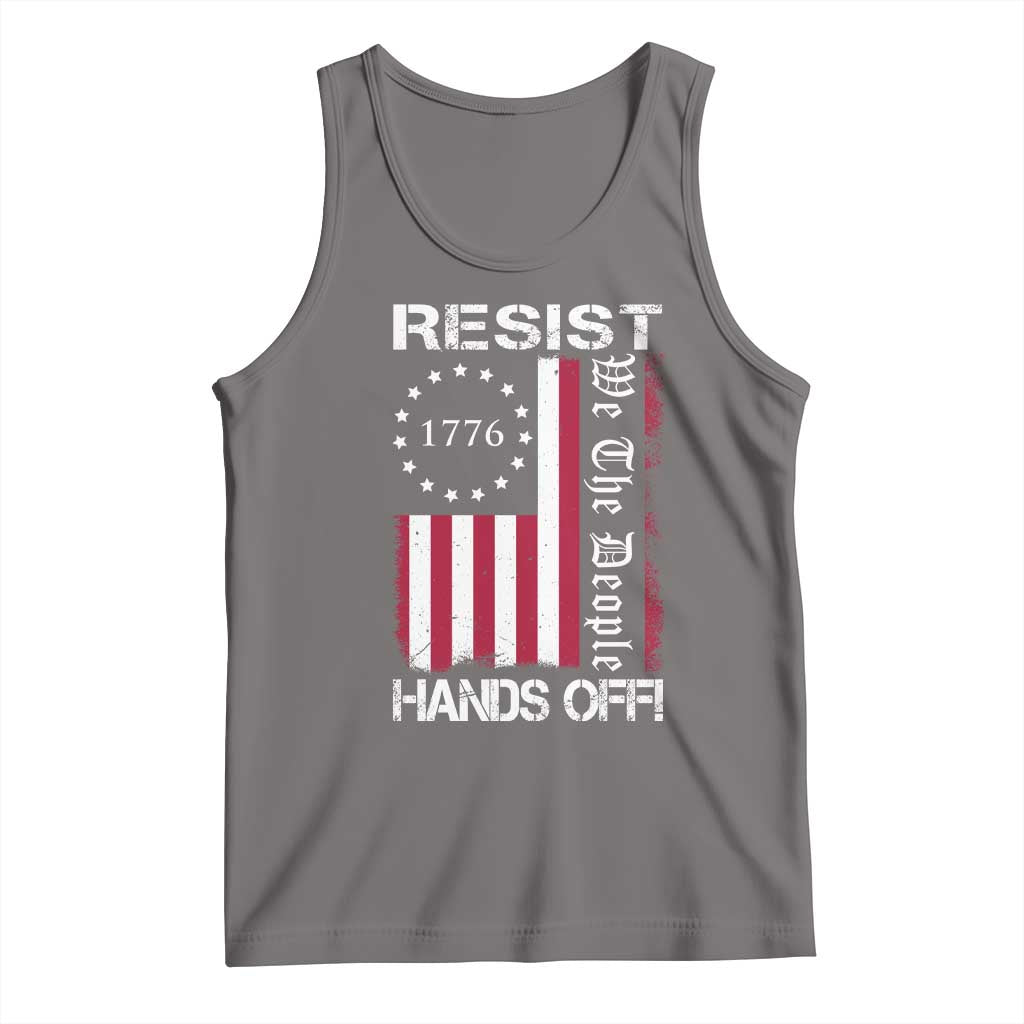 Resist Hands Off Tank Top Vintage American Betsy Ross Flag We The People