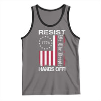Resist Hands Off Tank Top Vintage American Betsy Ross Flag We The People