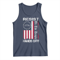 Resist Hands Off Tank Top Vintage American Betsy Ross Flag We The People