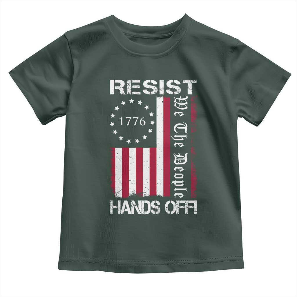 Resist Hands Off Toddler T Shirt Vintage American Betsy Ross Flag We The People