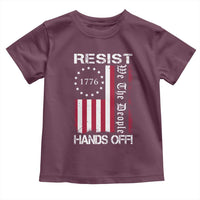 Resist Hands Off Toddler T Shirt Vintage American Betsy Ross Flag We The People