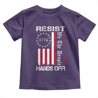 Resist Hands Off Toddler T Shirt Vintage American Betsy Ross Flag We The People