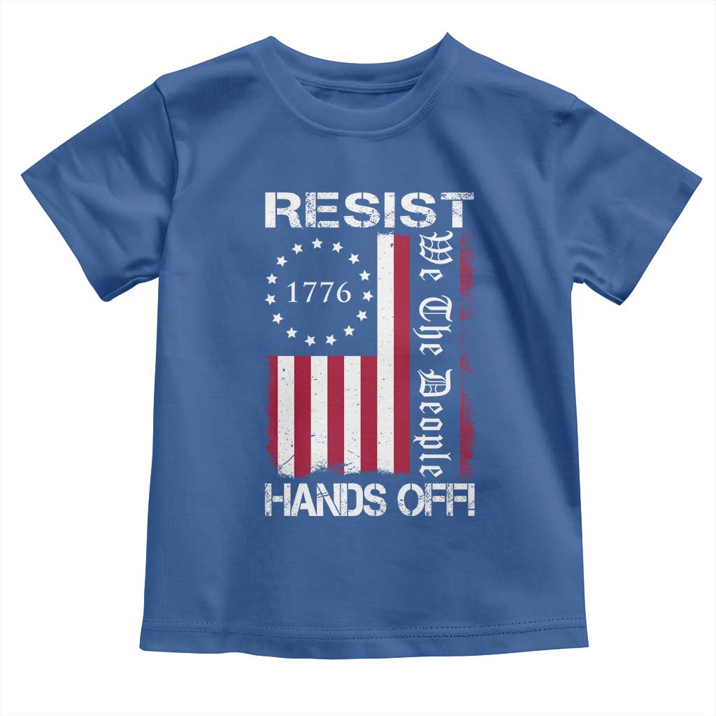 Resist Hands Off Toddler T Shirt Vintage American Betsy Ross Flag We The People