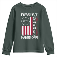 Resist Hands Off Youth Sweatshirt Vintage American Betsy Ross Flag We The People