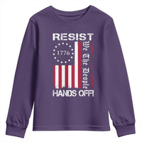 Resist Hands Off Youth Sweatshirt Vintage American Betsy Ross Flag We The People