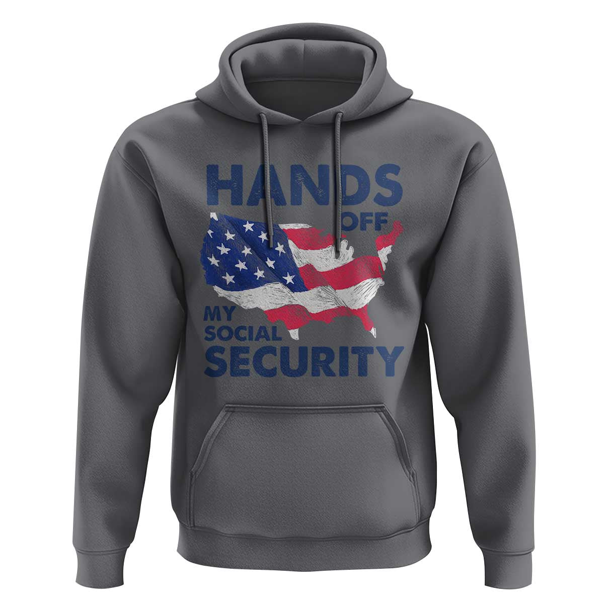 Hands Off My Social Security Hoodie Patriotic USA Retirement Protection American Flag