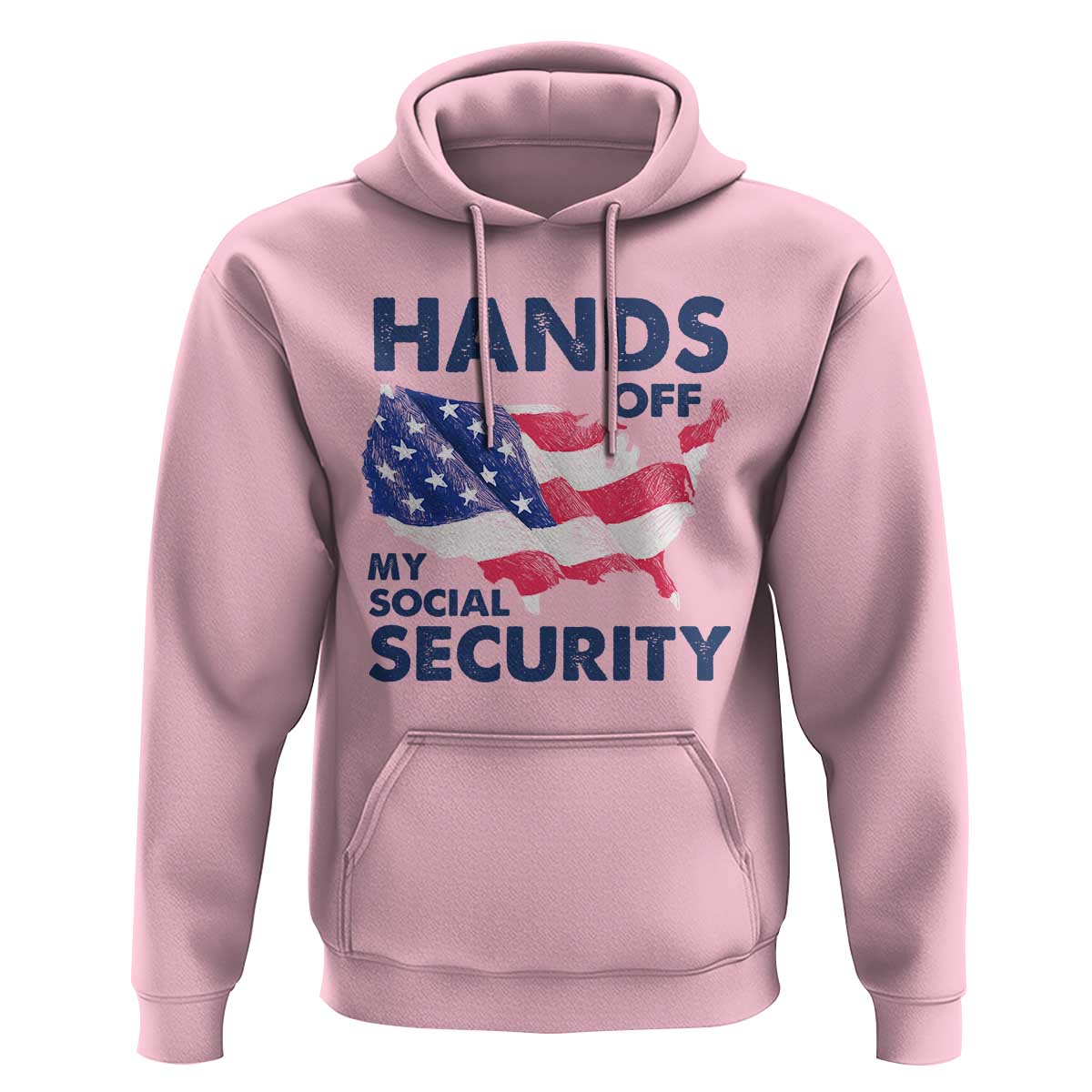 Hands Off My Social Security Hoodie Patriotic USA Retirement Protection American Flag