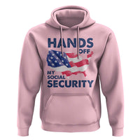 Hands Off My Social Security Hoodie Patriotic USA Retirement Protection American Flag