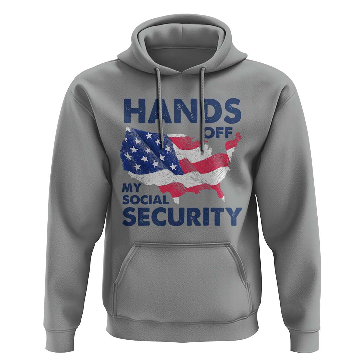 Hands Off My Social Security Hoodie Patriotic USA Retirement Protection American Flag