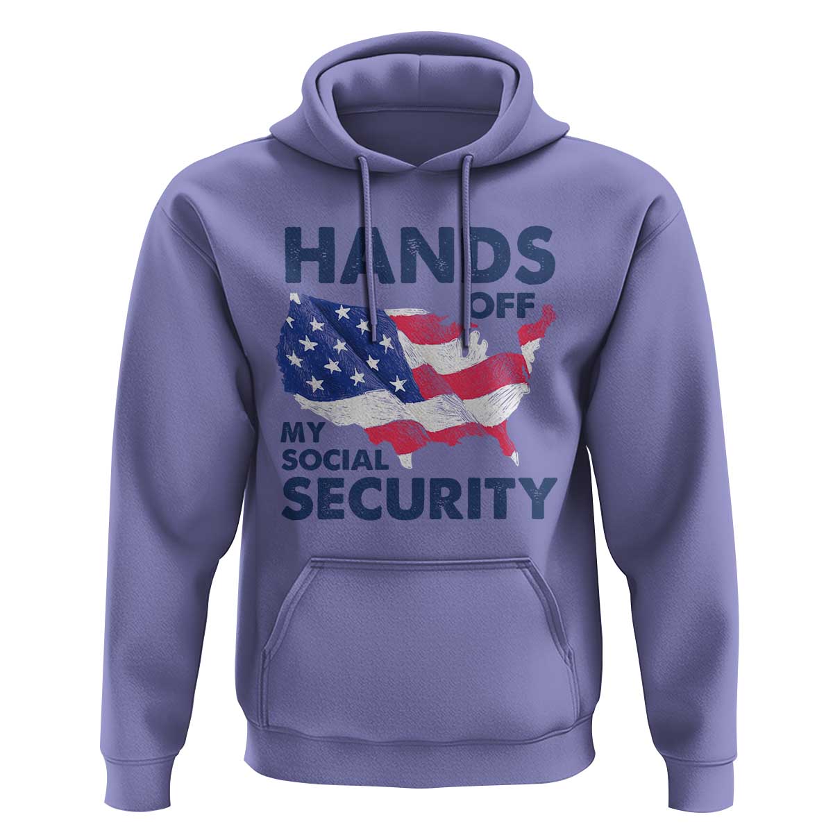 Hands Off My Social Security Hoodie Patriotic USA Retirement Protection American Flag