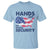 Hands Off My Social Security T Shirt Patriotic USA Retirement Protection American Flag