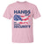 Hands Off My Social Security T Shirt Patriotic USA Retirement Protection American Flag