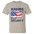 Hands Off My Social Security T Shirt Patriotic USA Retirement Protection American Flag