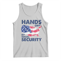 Hands Off My Social Security Tank Top Patriotic USA Retirement Protection American Flag