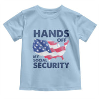 Hands Off My Social Security Toddler T Shirt Patriotic USA Retirement Protection American Flag