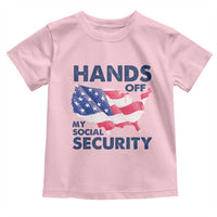 Hands Off My Social Security Toddler T Shirt Patriotic USA Retirement Protection American Flag