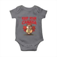 Keep Your Tiny Hands Off Canada Baby Onesie Not For Sale Canadian Maple Leaf Beaver
