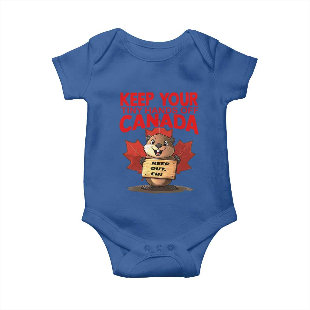 Keep Your Tiny Hands Off Canada Baby Onesie Not For Sale Canadian Maple Leaf Beaver