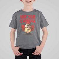 Keep Your Tiny Hands Off Canada T Shirt For Kid Not For Sale Canadian Maple Leaf Beaver