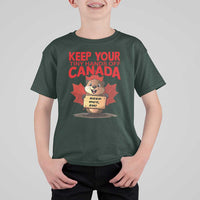 Keep Your Tiny Hands Off Canada T Shirt For Kid Not For Sale Canadian Maple Leaf Beaver