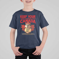 Keep Your Tiny Hands Off Canada T Shirt For Kid Not For Sale Canadian Maple Leaf Beaver