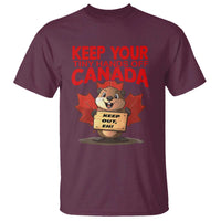Keep Your Tiny Hands Off Canada T Shirt Not For Sale Canadian Maple Leaf Beaver